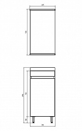 ASB-Mebel Мебель для ванной Бари 40 – фотография-2